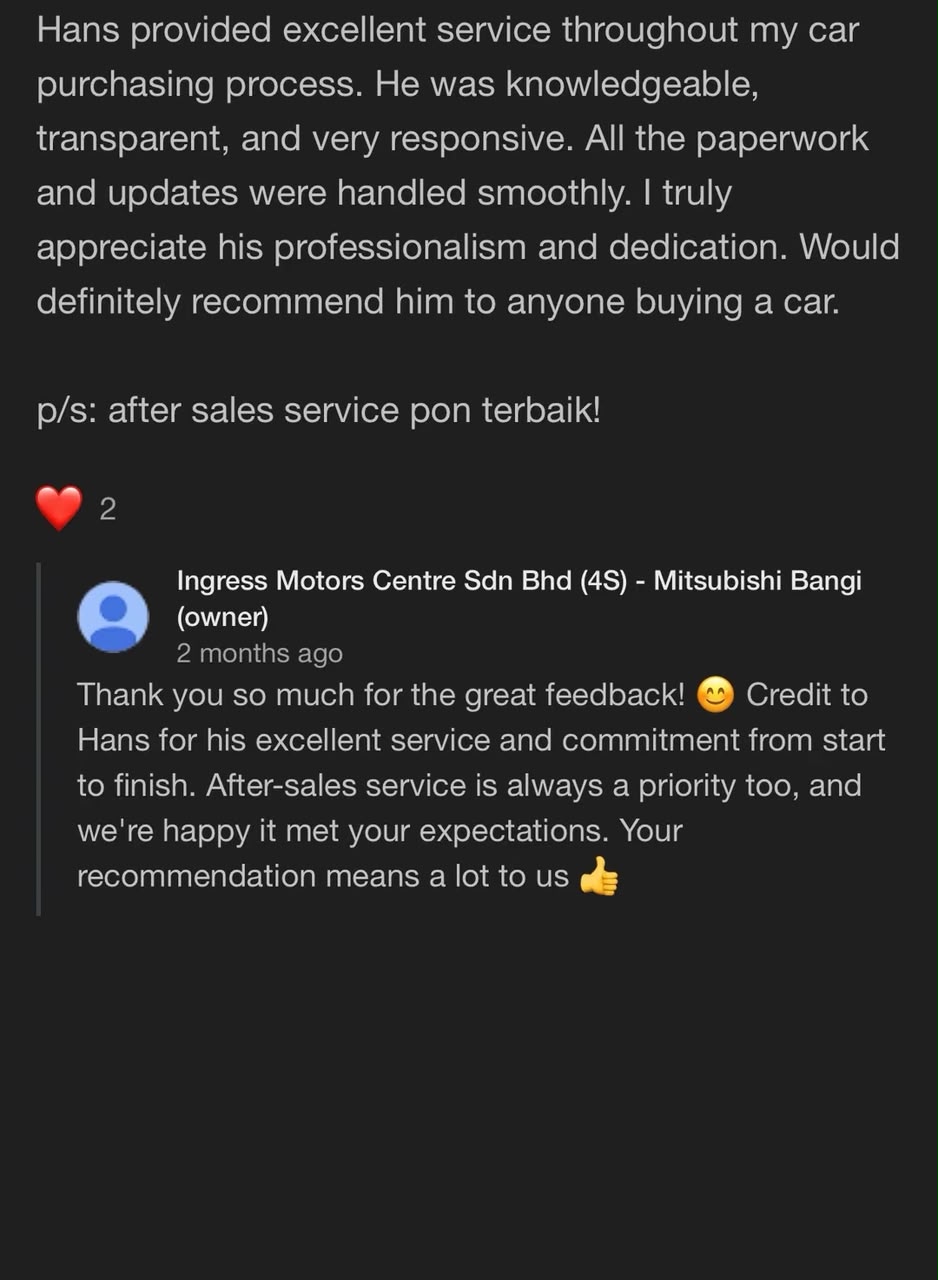 Feedback Pelanggan 1